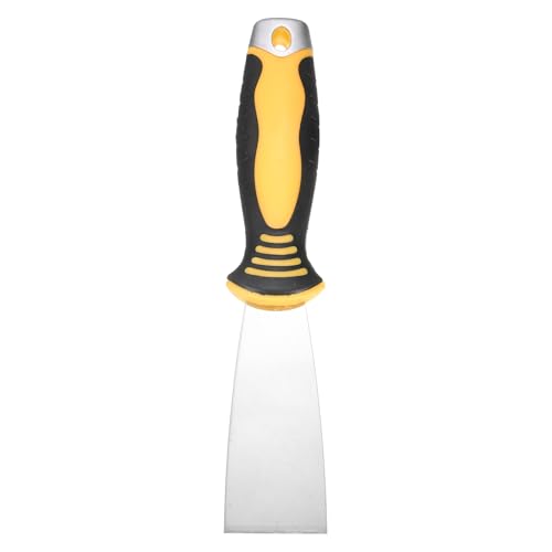 uxcell Putty Knife 1.5" High Carbon Steel Paint Scraper Flexible Drywall Repair Mud Knife for Removing Cement Wallpaper Mud Adhesive Taping with Metal Hammer End - size: 1.5"