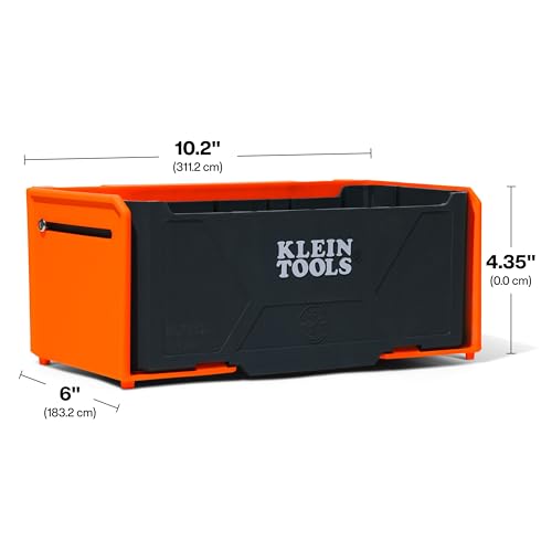 KLEIN TOOLS BC703SL Sliding Drawer Module, Rail System Attachment, 15-Pound Load Rating, High-Impact Plastic, Weather-Resistant with Customizable Removable Inserts for Man Lifts and Scissor Lifts - size: Sliding Drawer