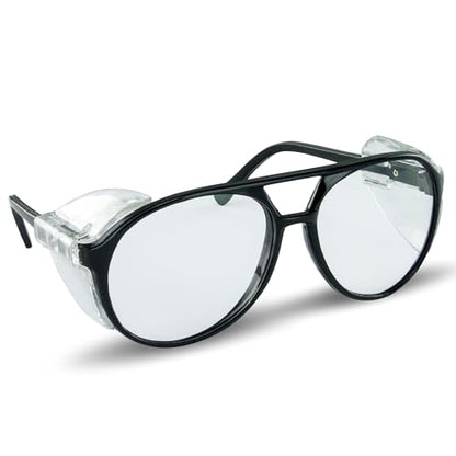 SAS Safety Safety Glasses | Polycarbonate Impact Resistant, Clear Lens Protective Eyewear | UV Protection | ANSI Z87.1 - size: One Size (Pack of 12)