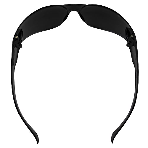 Rider Safety Glasses - color: Black-super Dark