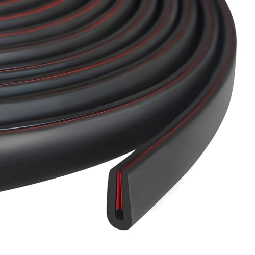 Rubber Edge Trim, 1/16" Self Adhesive Flexible U Channel Edge Protecter for Sheet Metal, Car Doors, U Shaped Sharp Edge Guards, Fit for 0-5/64" Wide Edge, Black Color, 10Ft, EPDM Material - color: Black, size: Fit 1/16" - L10'