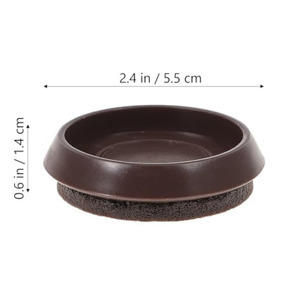 10pcs Fixed Caster Cup, Wheel Stopper, Furniture Pads for Hardwood Floors Furniture Protector, Chair Pads, Bed Stoppers, Floor Protectors for Chairs, Non-Slip Furniture Pads Caster Cups (Pack of 2) - size: 5.5X5.5cm (Pack of 2)