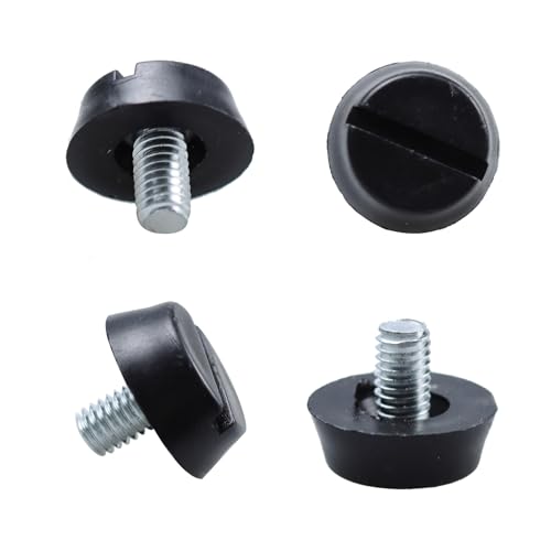 16Pcs M6x10mm Thread Adjustable Furniture Levelers, Screw-in Metal Glide Feet, Floor Leveling for Tables, Chairs, Cabinets, Patio Furniture, Workbench Legs