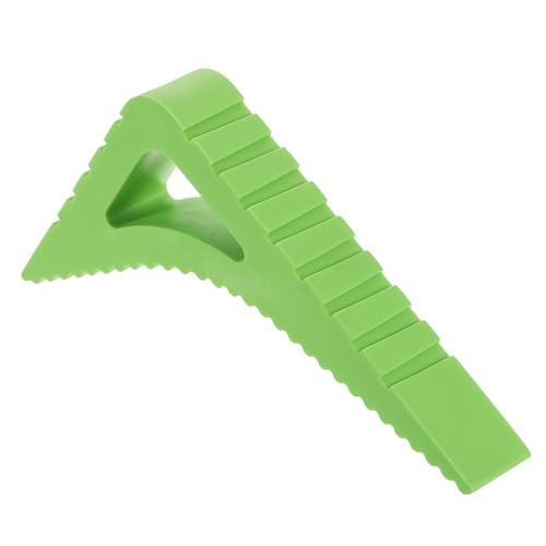 uxcell 1 Pcs Door Stoppers for Bottom of Door, 0.83 inch Door Stops, Rubber Door Stopper Wedge, Window Stopper Door Gaps Sturdy Stackable, Green - color: Green