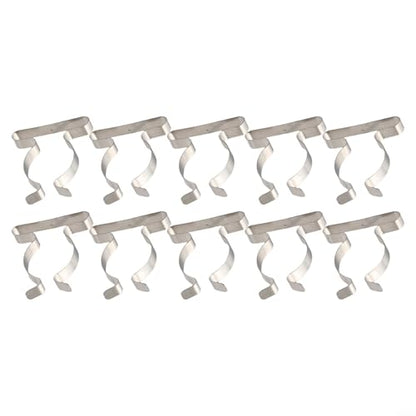 10 Pack Heavy Duty Manganese Steel Spring Terry Clips Wall Mount Tool Holders for Garage, Shed, and Workshop Organization, Fits 0.24 to 2 Inch Handles(50mm) - size: 50mm