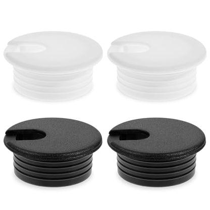 4 Pcs Flexible Desk Grommet 1-1/2 Inch Cable Grommet Cable Hole Cover Hole Covers for Cords Grommets for Desk Holes Drywall Holes Cover for Desktop Wiring Management Protection
