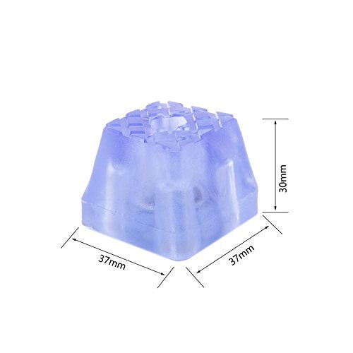 10 PCS Silicone Square Furniture Pads,Non Slip Non Skid Furniture Feet for Table,Desk,Chair,Sofa Leg,Noise Canceling Heavy Duty Furniture Sliders,Furniture Cups to Protect Hardwood Floors (37x30mm) - size: 37x30mm