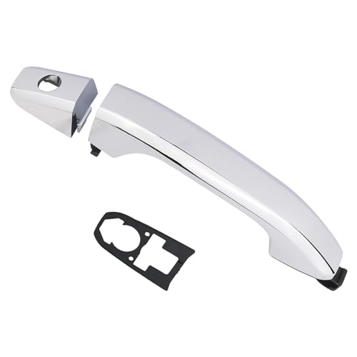 APPERFiT Exterior Door Handle w/Gasket Chrome for Front Driver Side Compatible with 2014-2020 Chevy Chevrolet Silverado Suburban Tahoe, GMC Sierra Yukon Door Parts 84711849 22923609 - color: Chrome FL