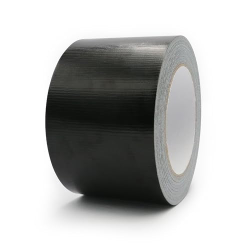 Heavy Duty Duct Tape 3 Inch X 33 Yards, 8.5 Mil Thickness, Multi Purpose Black Duct Tape, No Residue, Waterproof, Tear by Hand - for Indoor Outdoor Repairs, Industrial, Professional Use - color: Black, size: 3 inch X 33 Yards