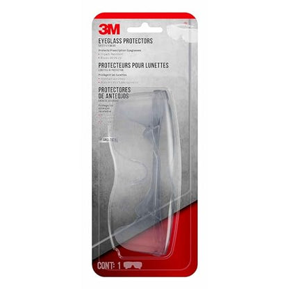 3M Eyeglass Protectors, High-Impact-Resistant Lenses, Blocks 99.9% of UV, Designed To Be Worn Over Prescription Glasses, Anti-Scratch Lenses, Clear Lenses, 1 Pack Safety Glasses (47030H1-DC)