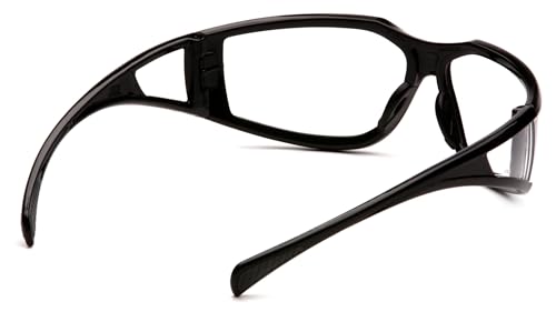 Pyramex Exeter Safety Eyewear - color: Clear H2x Anti-fog Lens/ Black Frame