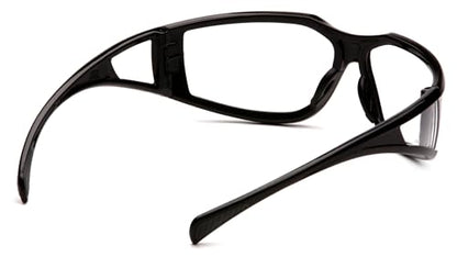 Pyramex Exeter Safety Eyewear - color: Clear H2x Anti-fog Lens/ Black Frame