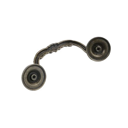 Geesatis 10 Pcs Cabinet Drawer Pull Handles Zinc Alloy Furniture Decorative Knobs Pull Handles, with Mounting Screws, Bronze Tone & Length 5 inch / 125 mm - style: L