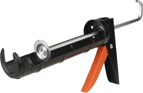 ADAK - Professional Caulking Gun, 10:1 Thrust Ratio, Caulking Gun No Drip, Hand Tool for Silicone & Sealant Application, Smooth Pressure Caulk Gun, Caulking Gun Tool - color: Black