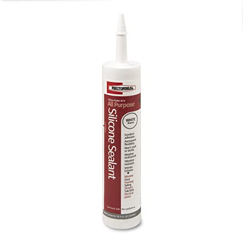 RectorSeal Silicone Sealant 57505 Caulk, General Purpose, Plumbing, 10.3 FL OZ - size: 10.3 oz