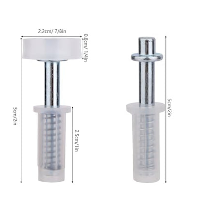 BOXOB 6 Pcs Bi-Fold Door Top Roller Guide Wheel and Top Pivot, Spring Loaded Bifold Closet Door Hardware Kit for Folding Pocket Doors Barn Doors & Sliding Cabinet Repair Replacement