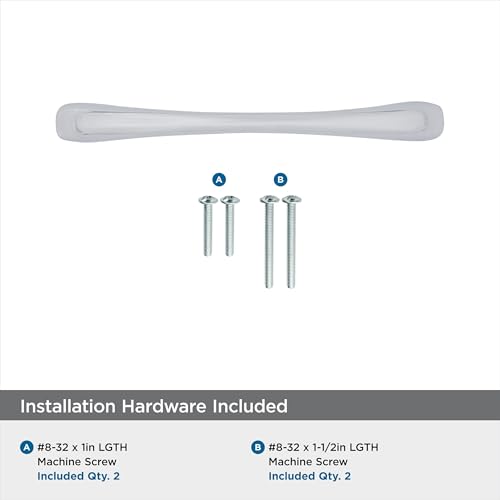 Amerock Vaile 3-3/4 inch (96mm) Center-to-Center Polished Chrome Cabinet Pull - 25 Pack - color: Polished Chrome, size: 3-3/4 inch (96mm) Center-to-Center, style: 25 Pack