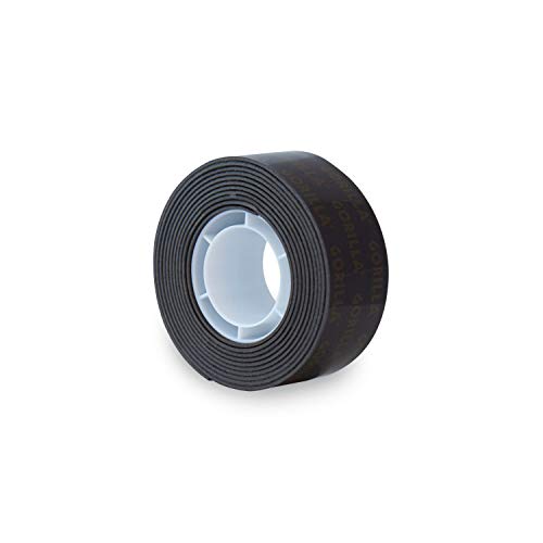 Gorilla Heavy Duty Double Sided Mounting Tape, 1" x 60", Black, (Pack of 12) - size: 1" X 60"