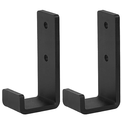2 Pack 3-3/8" Heavy Duty J Hook, Wall Mount Utility Hook, 330 lbs for Gym Barbell, Garage