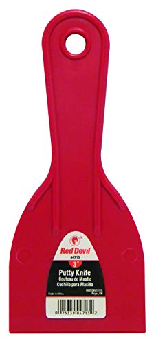 Red Devil 4718 3-Piece Plastic Knife Set & Trimaco 03307 9' x 12' SuperTuff Plastic Drop Cloth Bundle