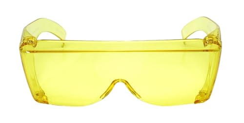 Calabria 3000 Fitover Safety Glasses with Uni-Lens – [Clear/Orange/Yellow - 3 Pack] Wrap Around Eye Protection | Anti-Fog Scratch Resistant | Protective Eyewear - color: Clear/Orange/Yellow 3-pack