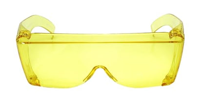 Calabria 3000 Fitover Safety Glasses with Uni-Lens – [Clear/Orange/Yellow - 3 Pack] Wrap Around Eye Protection | Anti-Fog Scratch Resistant | Protective Eyewear - color: Clear/Orange/Yellow 3-pack
