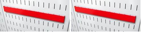 Wall Control Pegboard 14in Accessory Hanger Tool Holder Bracket and Slotted Tool Board - Red (Pack of 2) - color: Red, size: 1 Count (Pack of 2)