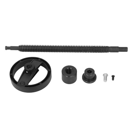 Workbench Vise Screw, T18 Self Locking Good Bearing Bench Screw with 100mm Handwheel, Heavy Duty DIY Vise Tool, Woodworking Machinery Press Clamp for Woodworking Projects (Black) - size: 220mm