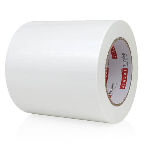 Wide Duct Tape, Industrial Grade 30Yards (90 ft) Wide Tape 5'' Duct, 9 Mil Heavy-Duty, Waterproof, Strong, Flexible, No Residue, for Crafts & Home Improvement (White, 5'' x 90ft) - color: White, size: 5'' x 90ft