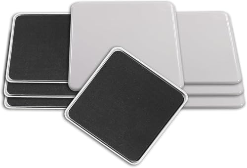 8pcs 5" Reusable Large Furniture Sliders for Carpet, Square Large Carpet Furniture Moving Pads, Heavy-Duty Furniture Movers Sliders Moving Furniture Sliders Easily Move - size: 8 pcs 5" Large Square Reusable