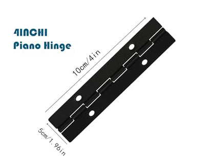 Continuous & Piano Hinges, Black Stainless Steel 304 Continuous Folding Hinges for Doors, Cabinets, Window,Includes Screws (4IN-2IN-4PACK) - size: 4in-2in-4pack