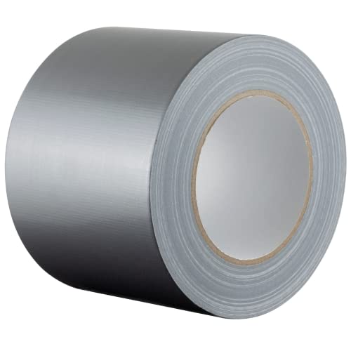 GTSE Wide Duct Tape, Silver, 4 Inches x 55 Yards (164 ft), Heavy Duty, Waterproof Repair Tape for Indoor or Outdoor Use, 1 Roll - color: Silver, size: 4" x 55 yards