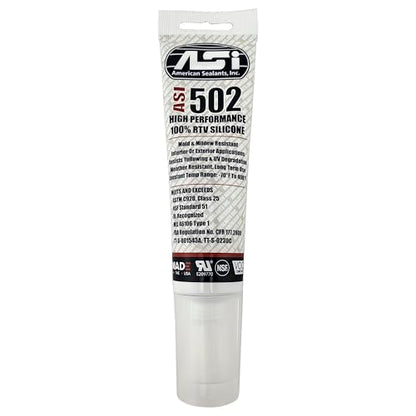 White Food Grade Silicone Sealant - 2.8 oz Squeeze Tube