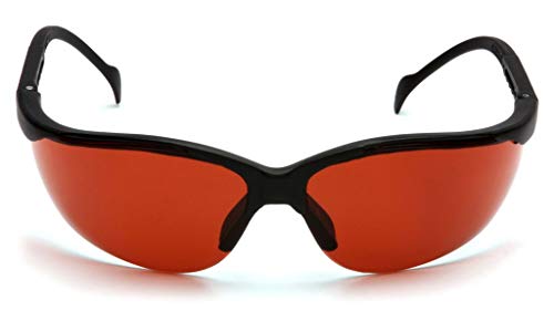 Pyramex Venture II Safety Eyewear, Indoor/Outdoor Mirror Anti-Fog Lens - color: Sun Block Bronze Lens/ Black Frame
