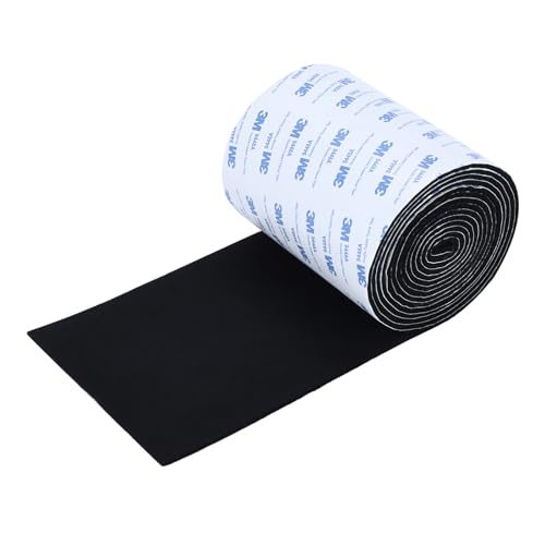 VOCOMO Felt Furniture Pads, Heavy Duty Felts Strip Roll with Adhesive Backing Felt Pads Furniture Feet Cuttable Felts Tape for Protecting Hardwood Floors(5 x 120 x 0.12 Inch, Black) - color: Black, size: 5" x 120" (1 Pack)