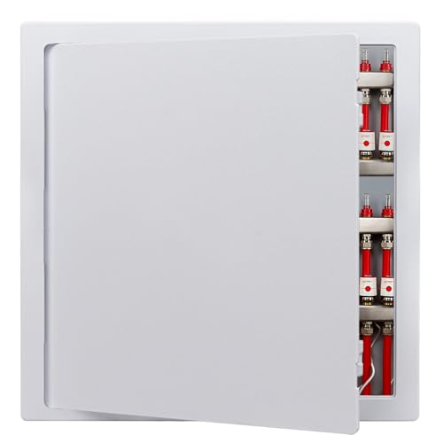 Access Plumbing Panel for Drywall Ceiling, 18x18 in Plastic Access Door, Wall Hole Cover Plate for Plumbing & Electrical & Wiring, White - color: White-1PC, size: 18x18 in