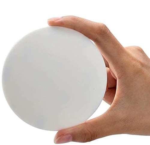 Strongest Door Knob Wall Shield, 4 PCS Large White Round Door Stopper Wall Protector, Self Adhesive Door Handle Bumper (Large Round 3.54", White) - color: White, size: Large Round 3.54" 4PCS