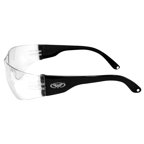 Rider Safety Glasses - color: Clear Mirror