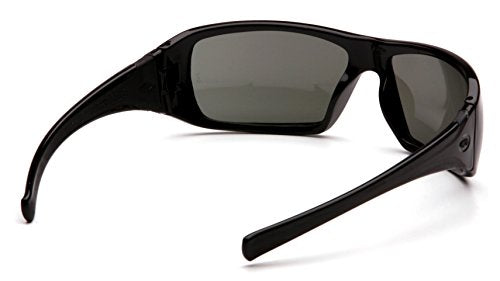 Pyramex Goliath Safety Eyewear Black Frame Clear Anti Fog Lens - color: Black Frame/Gray Polarized Lens