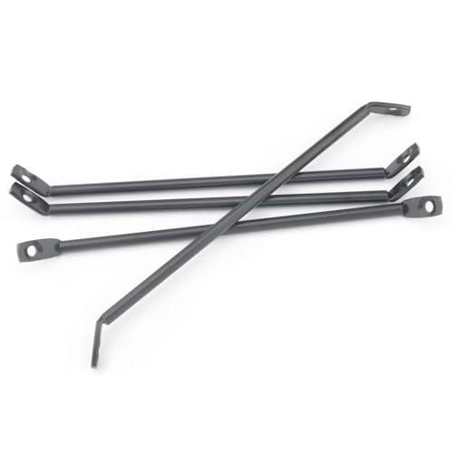 4PCS Black Reinforced Legs Bracket Mounting Iron Plate Support Brace to Triangle Table Leg Adapter Connector for Wooden Computer Desk Coffee Dining Tables Bed Furniture with Screws