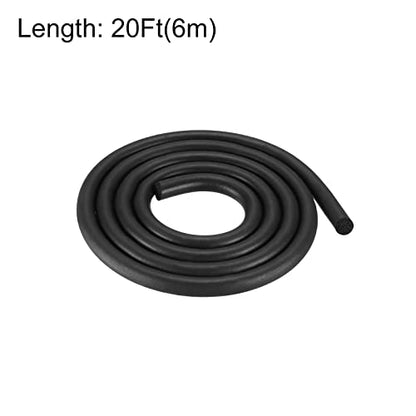 uxcell Foam Rubber Weather Seal Strip, 8mm(5/16") Diameter 6 Meters (19.69Ft) Long Round EPDM Rubber for DIY Gasket, Warehouse, Pads, Foam Tubing, Crafts - size: 8mmx6m