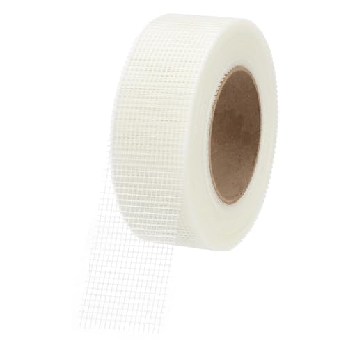 PATIKIL Drywall Repair Mesh Tape, 2 inch x 164 ft Fiberglass Repair Patch Self-Adhesive Dry Wall Joint Tape 9 Mesh Wall Hole Crack and Seam Patch, White - size: 2 inch x 164 Feet