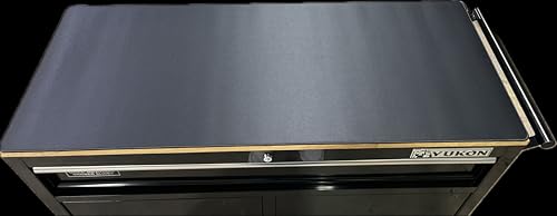 46 inch by 18 inch Mat for Workbench- thick padded easily cleaned- protective surface mat topper to fit any 46 by 18 toolbox and workbench cart such as Yukon, Husky, Kobalt (toolbox not included)