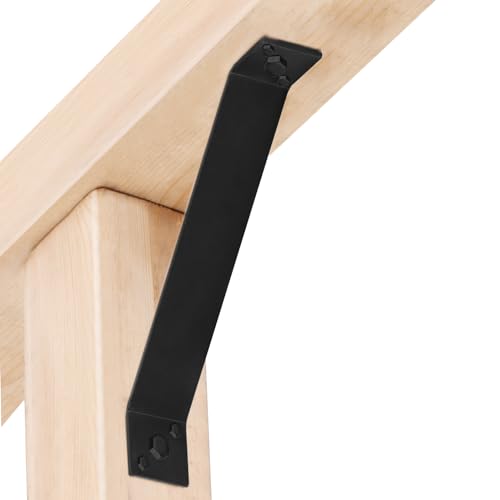 4 Pcs 7-1/8" x 1-1/2" Inside Mount 45-Degree Angle Bracket for Post Pergola Wooden Furniture - size: 7-1/8" x 1-1/2"