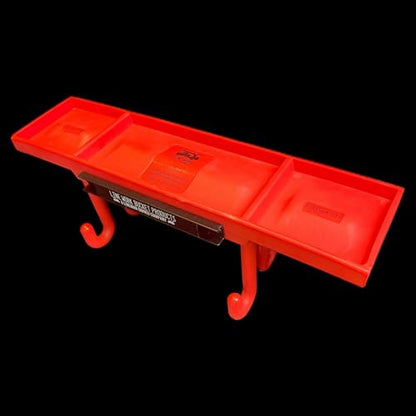 Flat Rack Tray for Utility & Lineman Buckets Glove-Friendly Work Tray with Raised Center for Small Parts Heavy-Duty Polymer Bucket Organizer
