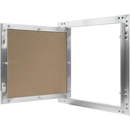 12" x 12" Waterproof Drywall Access Panel, Tileable and Paintable Ceiling and Wall Access Panel for Drywall, Wire Cover for Wall Covering Panels, Push to Open, Flush-Mount Wall Hole Cover - size: 12x12 Inch