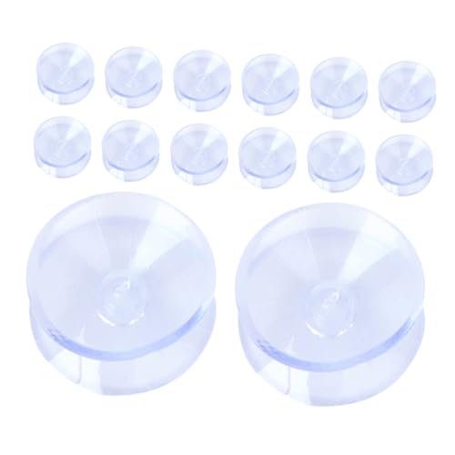 STOBOK 16pcs Table Top Bumper: Anti Slide and Scratch 35 Mm Transparent Non-Adhesive Rubber Pads for Table Top Spacer to Avoid The Movement of Glass - size: 3.50X3.50X1.00CM