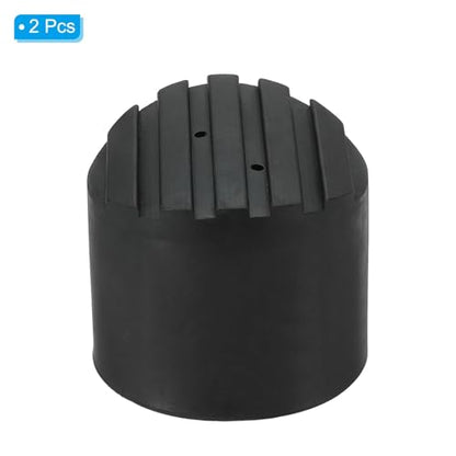 PATIKIL Ladder Non Slip Feet 2.7"/68mm, 2Pcs Rubber Round Foot Protective Mat Cushion Replacement for Telescopic Folding Extension Ladder Protection, Black - color: 68mm