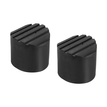 PATIKIL Ladder Non Slip Feet 1.7"/44mm, 2Pcs Rubber Round Foot Protective Mat Cushion Replacement for Telescopic Folding Extension Ladder Protection, Black - color: 44mm