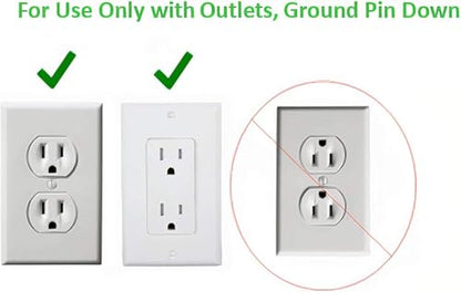 Smart Sleek Socket: Universal Outlet Concealer with Wi-Fi Smart Power Strip - size: 5ft - Smart, style: Standard Outlet